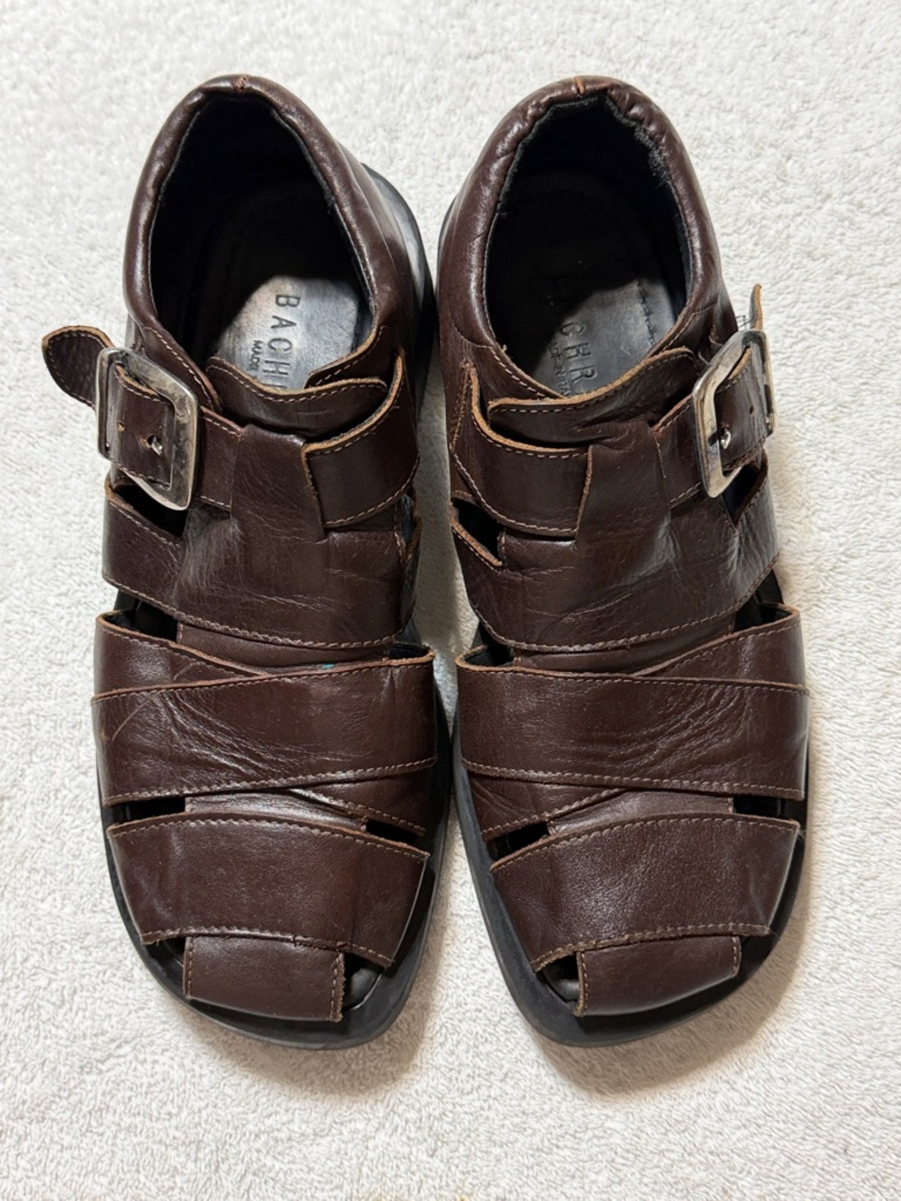 Bachrach Men's Fisherman Sandals Brown Size 8